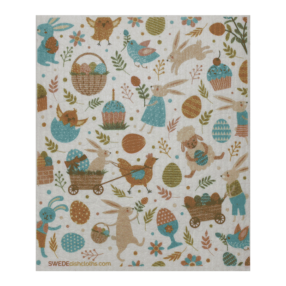 Easter Collage One Swedish Dishcloth