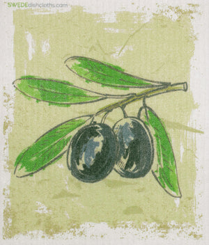 Mixed Olives Set of 4 (One of each design) Paper Towel Replacements | Swededishcloths