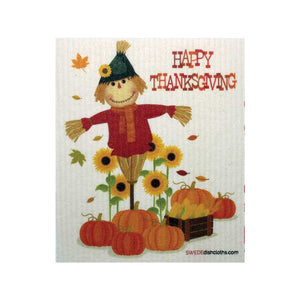 Mixed Thanksgiving "B" Set of 3 cloths (One of each design) Swedish Dishcloths ECO  Absorbent Cleaning Cloth