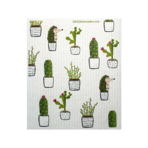 Mixed Cactus Set of 3 cloths (One of each design) Swedish Dishcloths ECO  Absorbent Cleaning Cloth