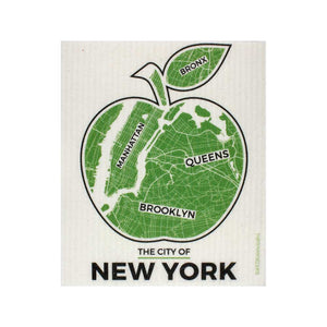 Swedish Dishcloths Mixed NYC Set of 3 cloths (one of each design)  Eco Friendly Absorbent Cleaning Cloth