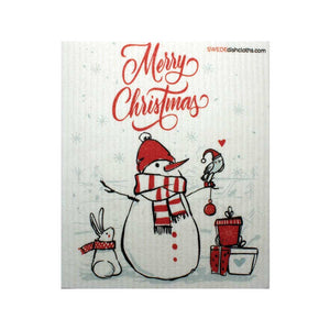 Mixed Christmas "B" Set of 3 cloths Swedish Dishcloths Eco Friendly Absorbent Cleaning Cloth