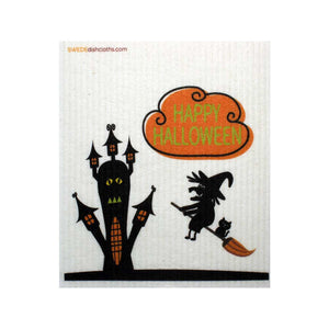 Mixed Halloween "B" Set of 3 cloths (One of each design) Swedish Dishcloths ECO  Absorbent Cleaning Cloth