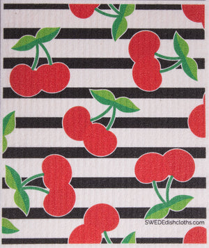 Swedish Dishcloth (Fruit Collage) Set of 4 (One of each design) Paper Towel Replacements | Swededishcloths