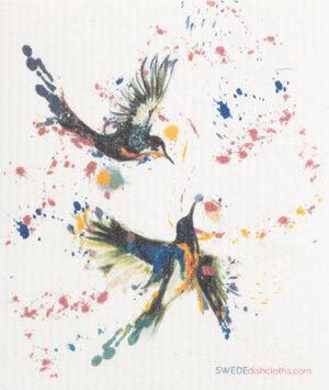 Swedish Dishcloth Mixed Hummingbirds Set of 3 Sponge cloths