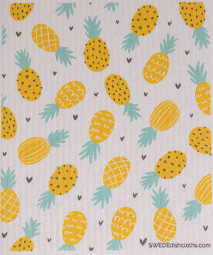 Swedish Dishcloth (Fruit Collage) Set of 4 (One of each design) Paper Towel Replacements | Swededishcloths