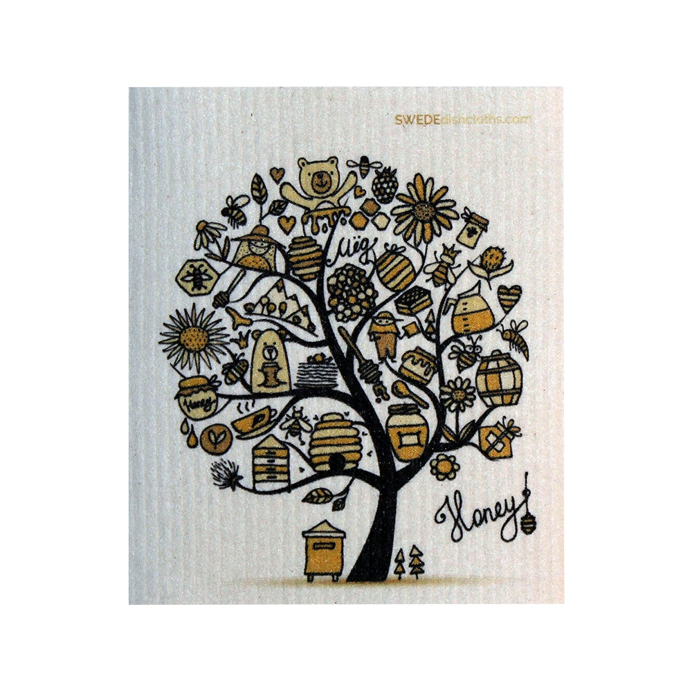 Swedish Dishcloth One Swedish Dishcloth Honeytree Design - 1