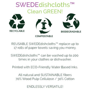 Swedish Dishcloths 5 Pack (Salmon Color) Paper Towel Alternative | Swededishcloths - SWEDEdishcloths.com